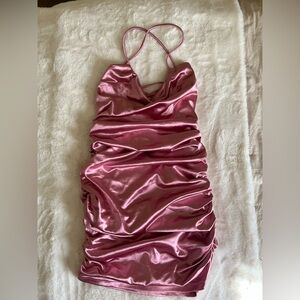 Hello Molly Shimmering Rose Mini Dress